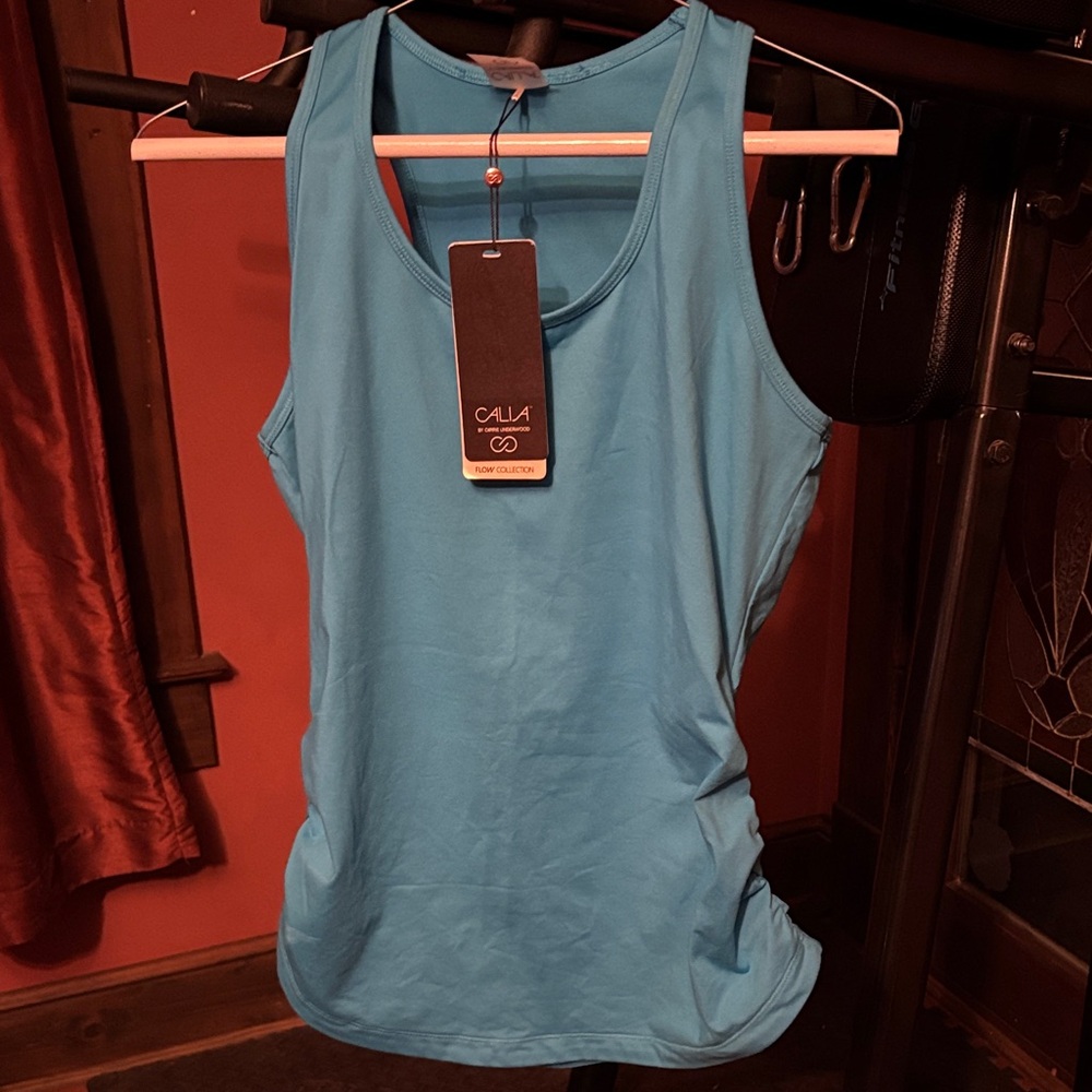 CALIA by Carrie Underwood Aqua Tank Top